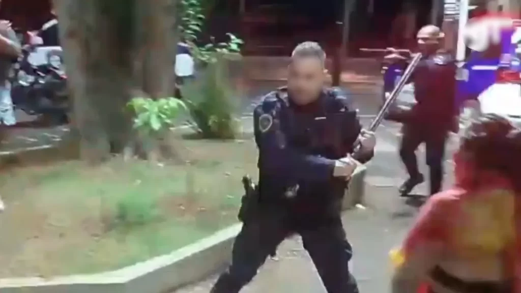 O Largo Bom Jesus, no Centro de Mogi das Cruzes, foi o cenário da confusão registrada durante o feriado; investigação está em andamento.(Foto: Divulgação/Redes Sociais)