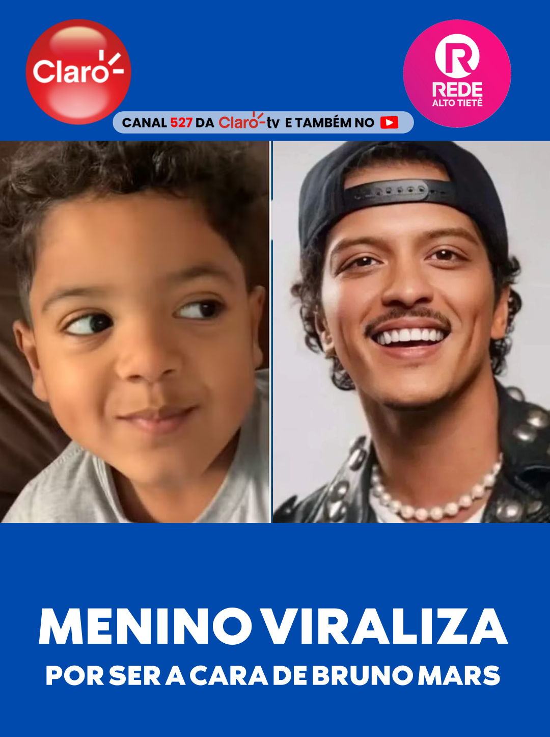 Mini Bruno Mars? Menino viraliza na web por semelhança impressionante com o cantor; veja!