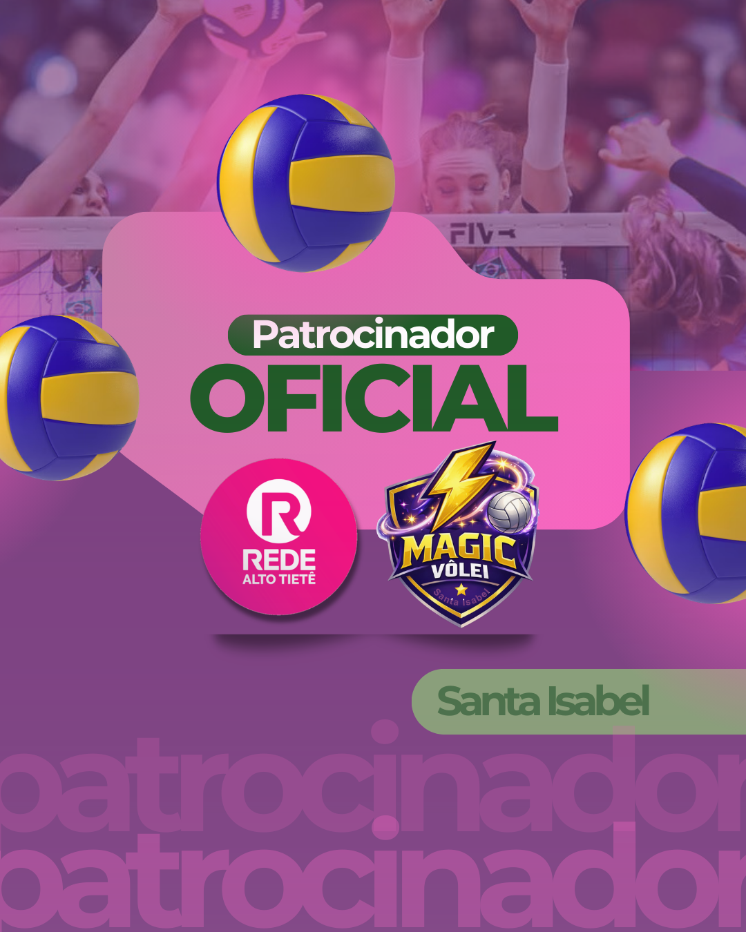 Rede Alto Tietê TV é a nova patrocinadora do vôlei feminino sub-19 de Santa Isabel